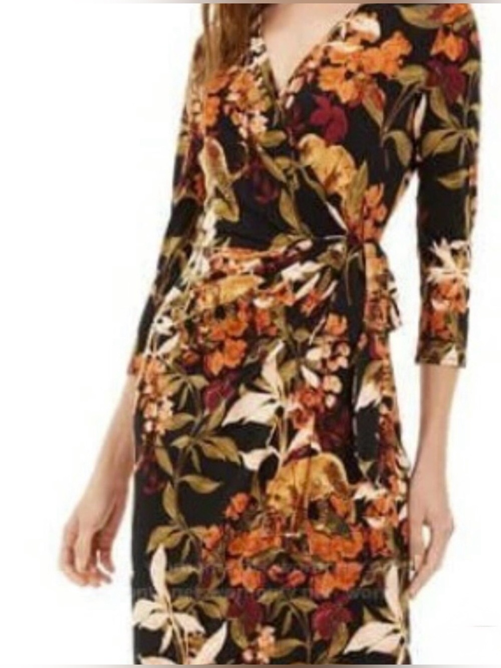I.N.C. International Concepts Faux-Wrap Dress - Leopard Flower